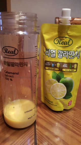 장수농가 리얼깔라만시 — 4점을 준 리뷰어가 2018년 6월 올린 사용 사진