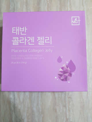 네츄럴굿띵스 태반 콜라겐 젤리 15포 — 5점을 준 리뷰어가 2019년 3월 올린 사용 사진