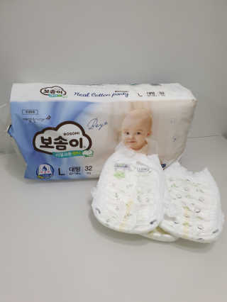 보솜이 리얼코튼 팬티형 — 4점을 준 리뷰어가 2019년 3월 올린 사용 사진