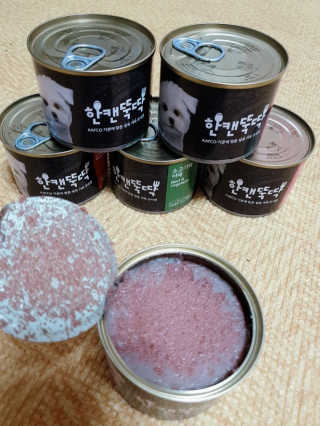 [펫토리아] BEST 한캔뚝딱 강아지 캔간식 — 5점을 준 리뷰어가 2019년 3월 올린 사용 사진