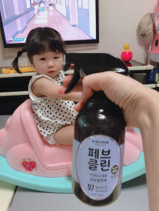더블유드레스룸 페브클린 500ml — 5점을 준 리뷰어가 2018년 8월 올린 사용 사진