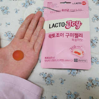 락토조이 구미젤리 복숭아맛 — 5점을 준 리뷰어가 2019년 10월 올린 사용 사진