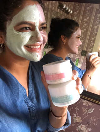 Dr.pore tightening pink clay facial mask — 5점을 준 리뷰어가 2018년 9월 올린 사용 사진