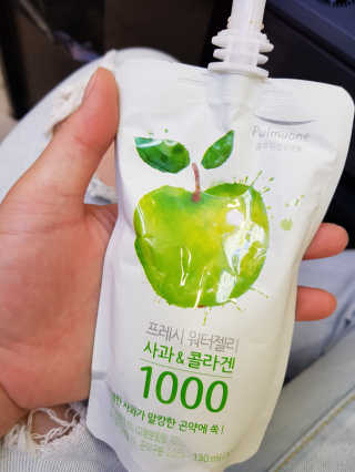 풀무원 프레시 워터젤리 — 3점을 준 리뷰어가 2018년 8월 올린 사용 사진