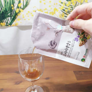 [하이헬스] 환절기에 좋은 참진한 도라지생강즙 30포 — 4.5점을 준 리뷰어가 2019년 11월 올린 사용 사진