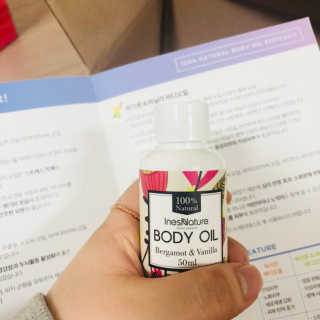 이네스네이쳐 천연 바디오일 미니 3종세트 50ml — 5점을 준 리뷰어가 2018년 6월 올린 사용 사진