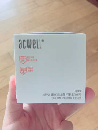 아크웰 아쿠아 클리니티 수분크림 — 5점을 준 리뷰어가 2018년 10월 올린 사용 사진