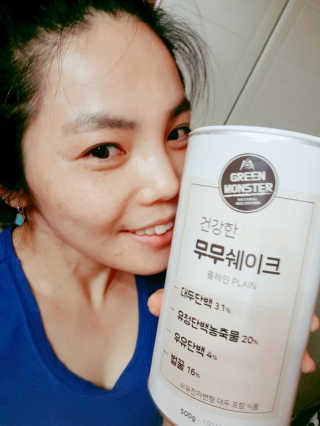그린몬스터 건강한 무무쉐이크 — 5점을 준 리뷰어가 2018년 7월 올린 사용 사진