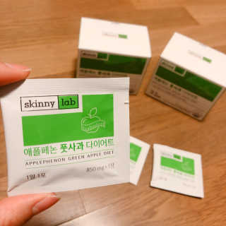 스키니랩 애플페논 풋사과 다이어트 — 5점을 준 리뷰어가 2019년 5월 올린 사용 사진