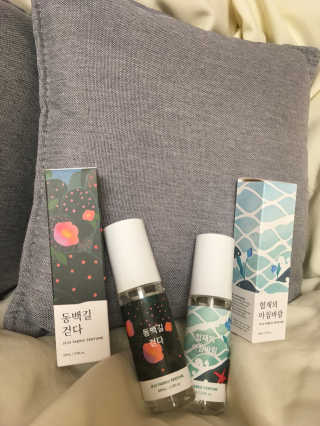 르플랑 제주 패브릭 퍼퓸 60ml 8종 — 5점을 준 리뷰어가 2018년 10월 올린 사용 사진