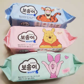 보솜이 아기물티슈 베이비케어 푸에디션 캡 74매 10입 — 5점을 준 리뷰어가 2019년 4월 올린 사용 사진