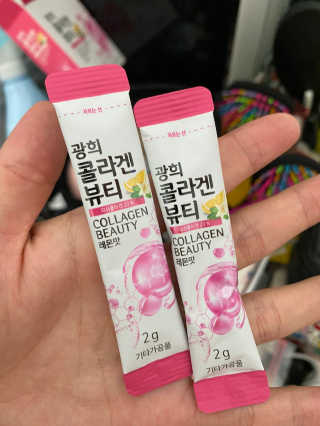 광희생활건강 광희 콜라겐뷰티 — 3.5점을 준 리뷰어가 2020년 1월 올린 사용 사진