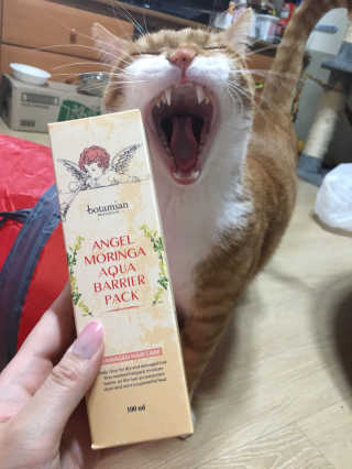 보타미안  엔젤모링가 아쿠아베리어 팩 — 5점을 준 리뷰어가 2018년 6월 올린 사용 사진
