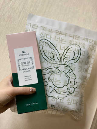 포레스트힐 그린 밸런스 클렌져 100ml + 토끼 헤어밴드 — 5점을 준 리뷰어가 2020년 2월 올린 사용 사진
