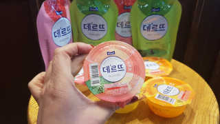 데르뜨 떠먹는 과일 3종, 짜먹는 과일 2종 총 10개 체험 — 5점을 준 리뷰어가 2020년 3월 올린 사용 사진