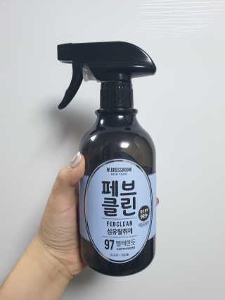 더블유드레스룸 페브클린 500ml — 5점을 준 리뷰어가 2018년 11월 올린 사용 사진
