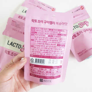 락토조이 구미젤리 복숭아맛 — 5점을 준 리뷰어가 2019년 6월 올린 사용 사진
