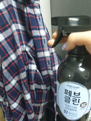더블유드레스룸 페브클린 500ml — 5점을 준 리뷰어가 2018년 11월 올린 사용 사진
