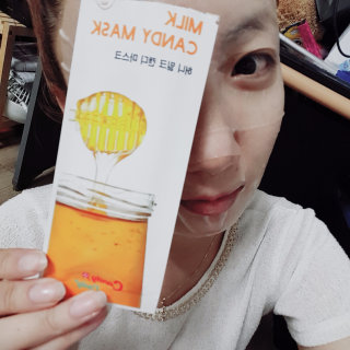 캔디오레이디 허니밀크 캔디마스크 — 3.5점을 준 리뷰어가 2016년 8월 올린 사용 사진