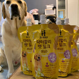닥터할리펫밀크 8종 — 5점을 준 리뷰어가 2019년 12월 올린 사용 사진