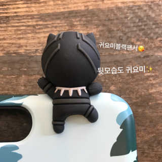 하이키키 마블 피규어 카드 케이스 — 5점을 준 리뷰어가 2018년 4월 올린 사용 사진