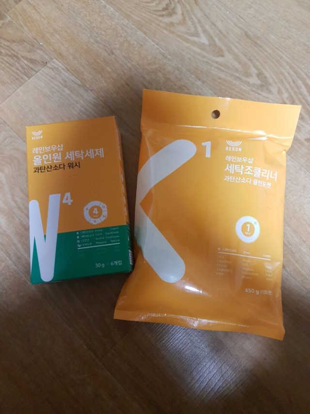 올인원 세탁세제 스틱포 6개입 + 세탁조클리너 리뷰 사진