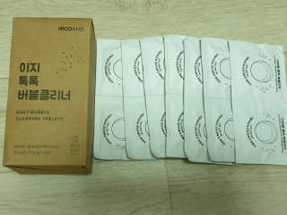 [에코앤드]이지톡톡 버블클리너 1종세척제 — 3점을 준 리뷰어가 2019년 8월 올린 사용 사진