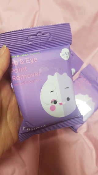 [후르디아] 블루베리 립앤아이 리무버 패드 4개 세트 — 4점을 준 리뷰어가 2020년 3월 올린 사용 사진