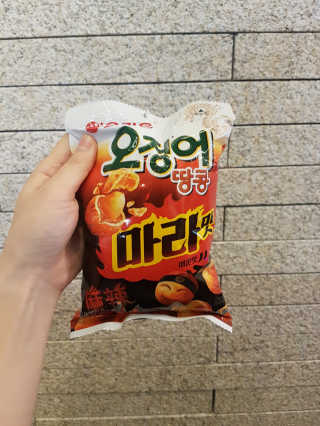 오징어땅콩,도도한나쵸 오징어땅콩 마라맛, 도도한나쵸 마라맛 — 3.5점을 준 리뷰어가 2019년 8월 올린 사용 사진