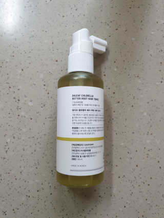 달리프 클로렐라 베러 루트 헤어토닉 100ml — 4점을 준 리뷰어가 2019년 9월 올린 사용 사진
