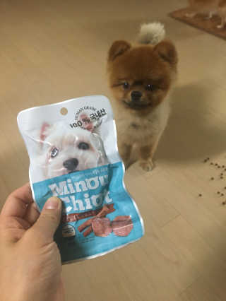 미누시아 촉촉한 닭안심 + 홍삼발효 훈제 말고기 — 5점을 준 리뷰어가 2018년 5월 올린 사용 사진