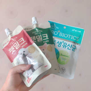 [빙그레] 에버그로 생유산균 1봉（10포입）+펫밀크2팩 — 2점을 준 리뷰어가 2019년 5월 올린 사용 사진