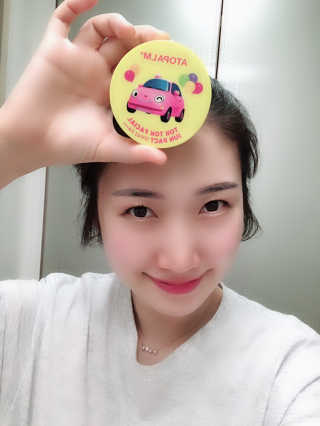 아토팜 톡톡 페이셜 선팩트 SPF43 PA+++ — 3.5점을 준 리뷰어가 2019년 6월 올린 사용 사진