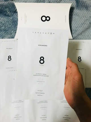 누메로 8 클리어링 모이스처 마스크팩 — 5점을 준 리뷰어가 2018년 3월 올린 사용 사진