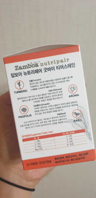 잠보아 뉴트리페어 굿바이 티어스테인 — 3점을 준 리뷰어가 2019년 11월 올린 사용 사진