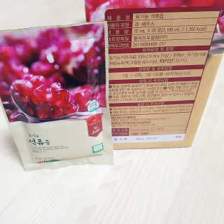[하이헬스] 정말 진하고 맛있는 유기농 석류즙 30포 — 5점을 준 리뷰어가 2019년 11월 올린 사용 사진