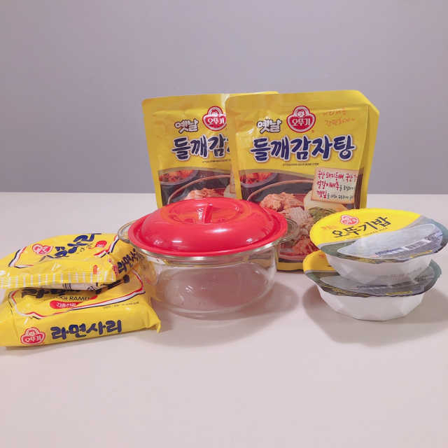 오뚜기 들깨감자탕 full set 리뷰 사진
