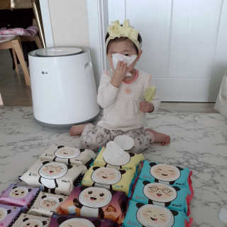 달곰이 물티슈 — 5점을 준 리뷰어가 2019년 2월 올린 사용 사진