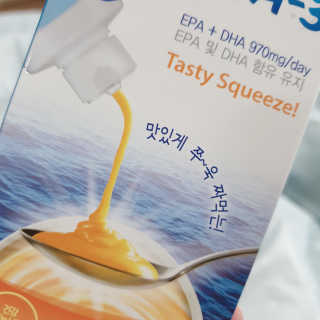 오메가-3스무디 [오메가스무디] 짜먹는 오메가3 DHA 임산부 어린이 — 5점을 준 리뷰어가 2019년 5월 올린 사용 사진