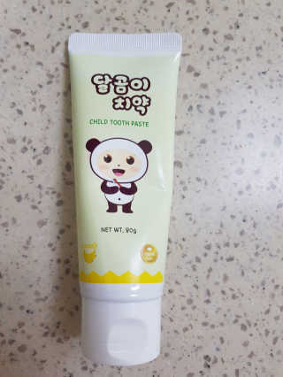 달곰이 어린이 치약+어린이 칫솔 SET — 4.67점을 준 리뷰어가 2018년 2월 올린 사용 사진