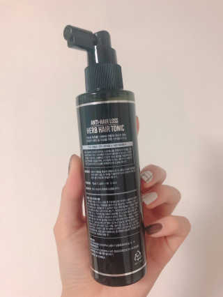 다슈코리아 다슈 데일리 안티 헤어로스 허브 헤어토닉 150ml — 4점을 준 리뷰어가 2019년 10월 올린 사용 사진