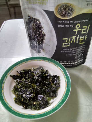 광천우리맛김 우리집밥도둑 맛있는광천김 우리김자반 50g 5봉 — 5점을 준 리뷰어가 2018년 3월 올린 사용 사진