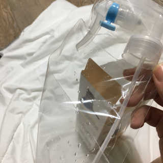 반려동물 전용 탈취살균수 클린비하트 — 3.5점을 준 리뷰어가 2018년 4월 올린 사용 사진
