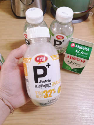 하림 P+ 닭가슴살 프로틴 쉐이크 — 5점을 준 리뷰어가 2019년 6월 올린 사용 사진