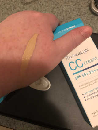 마더메이드 더 아쿠아라이트 CC크림 SPF50+ PA+++ — 5점을 준 리뷰어가 2019년 11월 올린 사용 사진