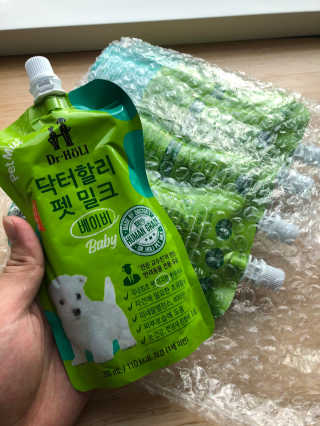 닥터할리펫밀크 8종 — 2점을 준 리뷰어가 2020년 2월 올린 사용 사진