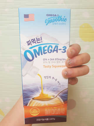 오메가-3스무디 [오메가스무디] 짜먹는 오메가3 DHA 임산부 어린이 — 5점을 준 리뷰어가 2019년 3월 올린 사용 사진