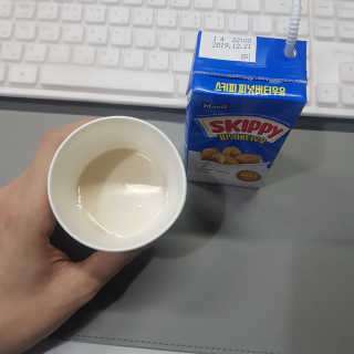 스키피피넛우유 스키피 피넛버터우유 — 3.5점을 준 리뷰어가 2019년 11월 올린 사용 사진