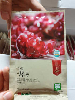 [하이헬스] 정말 진하고 맛있는 유기농 석류즙 30포 — 5점을 준 리뷰어가 2019년 11월 올린 사용 사진