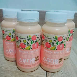 풀무원 스무디랩 피치&비타 — 5점을 준 리뷰어가 2017년 11월 올린 사용 사진